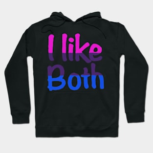 I like both bisexual pride Hoodie